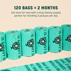 HoldOn Pet Waste Bags - Unscented Leak Proof & Tear Resistant Dog Poop Bags Extra Thick Durable (1 Pack)