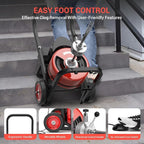 Drain Cleaning Machine 75Ft 1/2 Inch Cable, 450W Auto Feed Portable Electric Sewer Snake, Electric Drain Auger with 6 Cutter Air-Activated Foot Switch for 2" to 4" Pipes