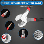 Cable Cutters 10 Inches Black, Heavy Duty High Leverage Cutter Tool Big Wire Cutters for Aluminum, Copper, Communications and Ethernet Cable