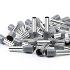 AIRIC UL Listed Wire Ferrule Connectors 12 Gauge - DIN Standard - Crimp Copper Ferrules Terminals Wiring Electrical Connector Nylon Insulated Pin Cord End Terminal 12 AWG, Grey, 100 Pcs