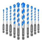 Masonry Drill Bit Set - Concrete Drill Bit Set for Glass/Brick/Plastic/Cement/Wood/Tile Hex Shank Drill Bits.
