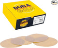 Dura-Gold Premium 600 Grit 6" Gold Sandpaper Discs, No Hole Pattern Dustless, Box of 50, Hook & Loop Backing for DA Sander, Finishing Coarse Sanding Abrasive Automotive Paint, Woodworking Wood, Metal