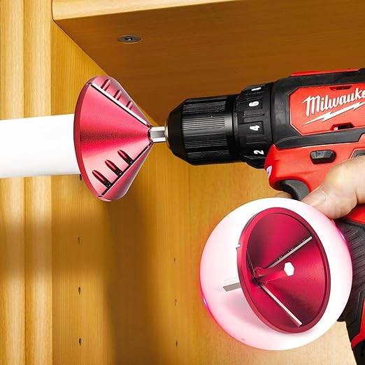 2 in 1 PVC Deburring Tool, Inner Outer Pipe Reamer with 3 Blades, Pipe and Tubing Chamfer Tool for OD 0.75" to 3.5" ID 0.92" to 3.89", Burr Remover for CPVC ABS PP PE Pipes