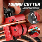 DNA MOTORING Brake Line Tubing Kit, 25 Ft. of 3/16 Copper Coated Flexible Tube, Upgraded Brake Line Tube Roll with 16 Fittings and 4 Unions, TOOLS-00773