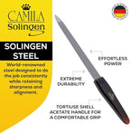 CS17 Sapphire Metal Nail File for Natural Nails Fingernail and Toenail Care, 5" Double Sided Coarse and Fine for Manicure and Pedicure