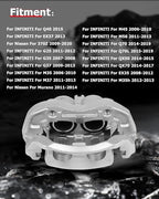 cciyu Front Right Brake Caliper Assembly w/Bracket 19B2871 2003 2004 For Infiniti For M45,2002 2003 2004 2005 2006 For Infiniti For Q45
