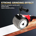 Surface Conditioning Tool Drum 4.7" x 4" Stainless Steel Wire Brush Drum (0.29mm Wire) Abrasive Wire Wheel for Metal Surface Polishing Grinding Removing