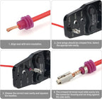 iCrimp Weather-Pack/Metri-Pack Crimping Tool, 20-14 AWG Wire Crimper for Delphi Packard Sealed & Unsealed Terminals