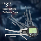 Dasqua Digital Internal Caliper Gage with 0.200"-1" /1.200"-2"/0.400"-1.2" Measuring Range (1.200"-2.0"/30-50mm)