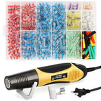 765PCS Solder Seal Wire Connectors with 450W Mini Heat Gun, Solder Connectors with Heat Shrink Solderstick Waterproof Electrical Wire Connectors Kit for Marine Automotive (26-6 Gauge)