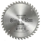 8" 40 Teeth Carbide Tip Wood Cutting Circular Saw Blade Table Saw Blade Miter Saw Blade with 5/8" Arbor for General Purpose