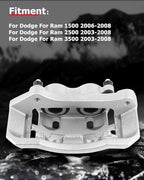 cciyu Front Left Brake Caliper Assembly w/Bracket 18-B4891 2006-2008 For Dodge For Ram 1500,2003-2008 For Dodge For Ram 2500,2003-2008 For Dodge For Ram 3500,2005-2008 For Dodge For Ram 4000