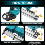 Cordless Brad Nailer for Makita 18V Lithium-Ion Battery, Powered Electric Nail Gun for Wood 18GA, Brushless Motor, 2 Mode, 18 Gauge 5/8 to 1-1/4 Inch, Lightweight and Ergonomic, Tool Only