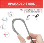 35FT Drain Snake with Drill Attachment, Auto/Manual Plumbing Snake for Kitchen Sink, Shower Clogs, Includes Gloves & Storage Bag