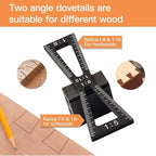 YOSELIN Dovetail Jig Wheel Marking Gauge Tool Set Include1 Bearing Wheel Cutter for Soft Wood 1 Locked Wheel Cutter for Hardwood 1 Woodworking Pencil 1 Separate Dovetail marking gauges