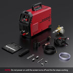 ARCCAPTAIN 55A Plasma Cutter, Large LED Display, Non-Touch Pilot ARC Plasma Cutting Machine, 120/240V Dual Voltage IGBT Inverter, 1/2" Clean Cut, Post Flow, 2T/4T, for Beginners DIY