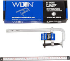 Wilton Mini F-Clamp, 8" Opening, 2-1/4" Throat, 400 Lbs. Clamping Force (Model MMS-8)