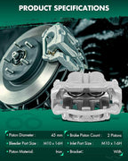SCITOO 19B2958 Front Left Disc Brake Caliper Assembly w/Bracket For Acura For RDX,For Honda For Accord Crosstour/For Crosstour/For CR-V/For Odyssey