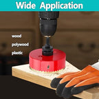 2 inch / 51mm Hole Saw with 1 pc SDS Plus Arbor and 1 pc Hex Shank Arbor, HSS Bi-Metal Hole Drilling Cutter for Wood Boards Plastic and Thin Metal (2 inch / 51mm)