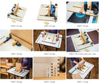 XL Box Joint Router Jig – Precision Indexing & Box Joint Jig for Router Table – Airtight Fit, Smooth Glide Sled & Durable Table Saw Jigs – Ideal Framing Jigs for Cabinets & Router Table Woodworking