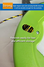 Fish tape wire puller 1/6-Inch x 165-Foot electrical fish tape 165ft PET Diameter 3 Wires Twisted with Guide Spring Optimized Housing and Handle fish tape 【4.5mm*50m】