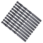 Drill Bit, 7mm Cutting Diameter, 4241 HSS Nitriding Black 118° Cutting Angle Versatile Jobber Bits - (Applications: for Drilling Plastic Wood Soft Metal), 10-Pieces
