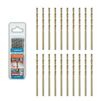 7/64 inch Cobalt Drill Bits (20Pcs), M35 HSS Metal Jobber Length Twist Drill Bit Set for Hard Metal, Stainless Steel, Iron, Copper, Aluminium, Brass, Plastic & Wood