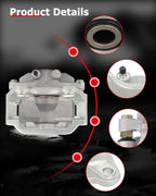 cciyu 18-B5030 Rear Left Brake Caliper With Bracket For Cadillac,For Chevy,For GMC