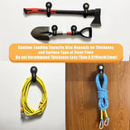 Heavy Duty Magnetic Hook, Magnetic Tool Holder, Magnetic Garage Hooks, Extension Cord Strap for Cable, Rope, Wire Storage in Garage,Workshop,RV,Pick-up(Dia.1.69" Magnet * 4Pcs)
