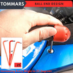 TOMMARS Hex Key Set Magnetic Ball End S2 Steel With T-Handle Hex Key Allen Wrench Set SAE(1/16"-3/8") Metric(1.5mm-10mm) TORX(T10-T50)
