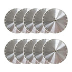 (10 Pack) 14 Inch Diamond Concrete Blade Dry or Wet Cutting Saw Blades for Masonry Brick Block Concrete Stone(14"-10PCS)