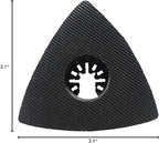 XXGO 3 Pcs 3-1/8 Inch 80mm Triangular Hook & Loop Oscillating Multi Tool Sanding Pads No.XG5508