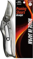 SUIZAN Bypass Pruning Shears 8” Forged Aluminum Handle - Professional Japanese Hand Pruners Garden Scissors Gardening Tools