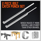 Premium 7-Piece Roll Pin Starter Punch and Bolt Catch Install Punch Set - 1/16, 5/64, 3/32, 1/8-inch