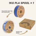Official Creality Hyper PLA Filament 1.75mm, High Speed PLA 30-600mm/s 3D Printer Filament, Dimensional Accuracy +/-0.02mm, Fit Most FDM 3D Printers，1KG(2.2lbs) Spool Blue