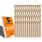 Cobalt Drill Bit Set 7/32" - 13PCS, M35 Twist Drill Bits Straight Shank, 7/32" High Speed Steel Drill Bits for Drilling in Hard Metal, Stainless Steel, Cast Iron