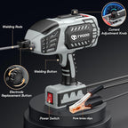 Portable Handheld Welding Machine - 110V IGBT Inverter Handheld Welder, 20-120A ARC Adjustable Current, Hot Start & Anti-Stick for 3/32"-1/8" Welding Rods(Grey)