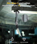 Magnetic Work Light - 4000mAh Rechargeable Work Light with Hook Design, 1200 Lumens Mechanic Light, 3 Lighting Modes Magnetic Flashlight for Repairing、Emergency