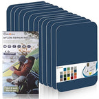 12 PCS Nylon Repair Patch Kit - Self Adhesive Nylon Fabric Tape for Tent, Umbrella, Down Jackets, Sleeping Bag, Knapsack (Dark Blue)