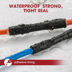 Heat Shrink Tubing 4:1 Dual Wall Adhesive Liner Wires Cable Wraps Connection Protection (Black, 1/2"-18ft)