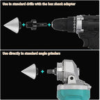 HARFINGTON Diamond Beveling Chamfer Bits 48mm Dia 5/8-11 Thread Cone Grinder Bit with Adapter, Countersink Drill Bit to Enlarge Holes for Porcelain Tile, Marble, Ceramic, Glass, Stones