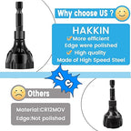 Hakkin 2Pcs Tungsten Carbide Deburring Chamfer Tool Drill Bit, Remove Burr Tools for Damaged Metal Steel Screws Bolts and Fasteners, Quick Release Hex Shank Fit for 1/8"-3/4"(3mm-20mm)