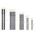 M2 High Speed Steel Premium Chucking Reamer Set, 14 pcs Over and Under Sizes 0.1240'' Thru 0.5010'', Spiral Flute, Enlarge, Smoothing and Finishing Holes