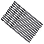 Drill Bit, 1.2mm Cutting Diameter, 4241 HSS Nitriding Black 118° Cutting Angle Versatile Jobber Bits - (Applications: for Drilling Plastic Wood Soft Metal), 12-Pieces