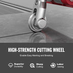SHIJING 48'' Double Track Manual Tile Cutter with Laser Cutting Guide Porcelain Tile Cutter with Split Platen,Double Aluminum Base