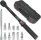 11Pcs 3/8 Inch Drive Spark Plug Socket Set with 72 Tooth Click Torque Wrench 5-45FT.LB/6.8-61N.M - Heavy Duty Magnetic Swivel Spark Plug Socket for Easy Access & Removal of Spark Plugs
