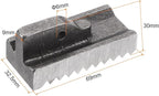 HARFINGTON Pipe Wrench Heel Jaw with Pin Assembly 48" Wrench Replacement High Carbon Steel