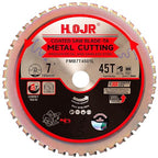 Metal Cutting Circular Saw Blade, Steel and Stainless Steel Cutting, The Cutting Head uses a Special Anti-Heat Sticking Coating with high Finish and Long Life, FMB 7 inch 45-Tooth 20mm -TA