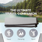 Backpacking Ultralight Quick Dry Microfiber Soft Fast Drying Hand and Face Towel Wash Cloth Camping Yoga Hiking Active Lifestyle Small (Gray, Small)