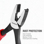WORKPRO 8" Linesman Screw Extractor Pliers with Unique Non-slip Jaws, Stripped Screw Remover Tool, Lineman Pliers for Quickly Removal of Damaged or Rusted Fasteners
